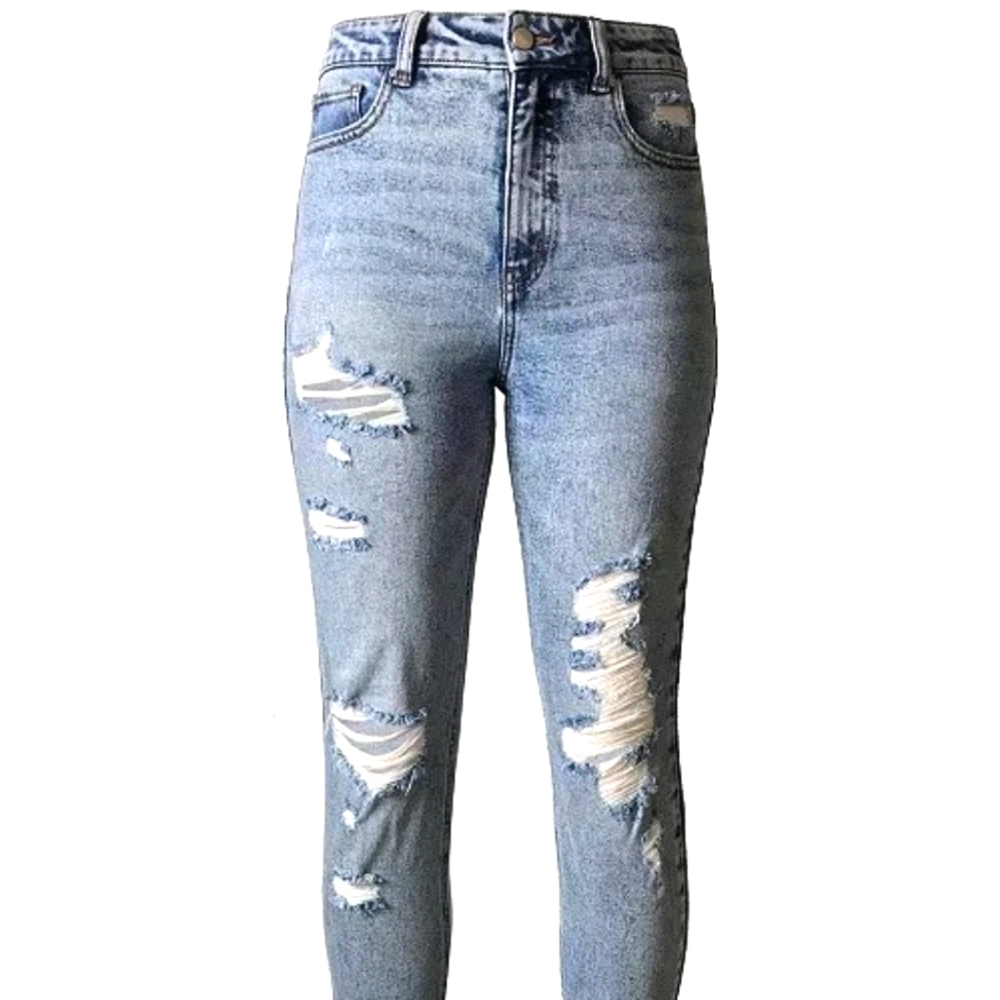 Tinseltown juniors' Ripped Mom Jeans